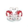 Crystal Swan Perfume Stand, car decoration, creative perfume stand, car crystal handicraft, home entrance decoration, Xiangyu Crystal Item Picture